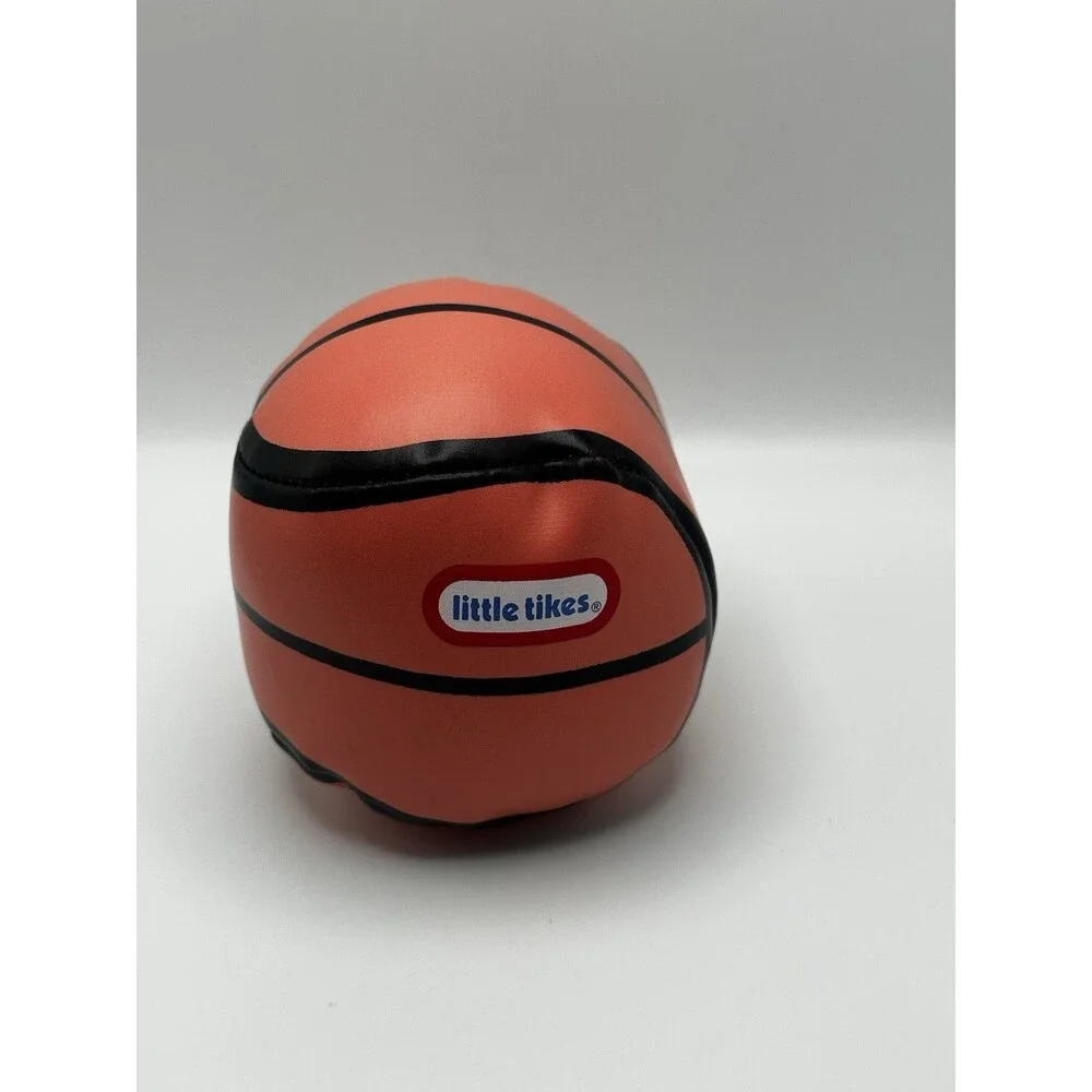 Little Tikes Soft Plush Basketball Toy Orange Black Stitched Vinyl Kids
